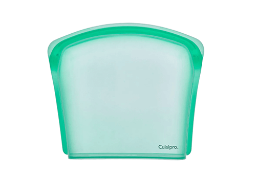 Cuisipro herbruikbare zak 20,3 x 18 cm silicone groen