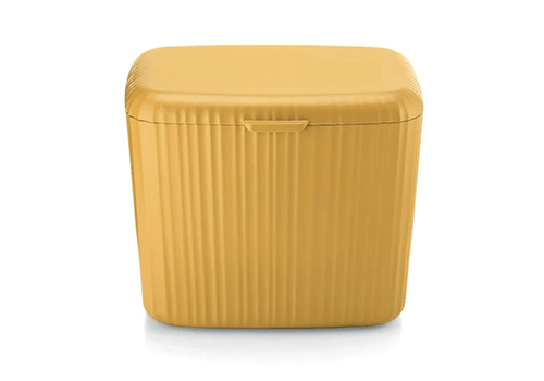 Guzzini Bio Wasty afvalbakje 3,7 liter kunststof Mustard Yellow